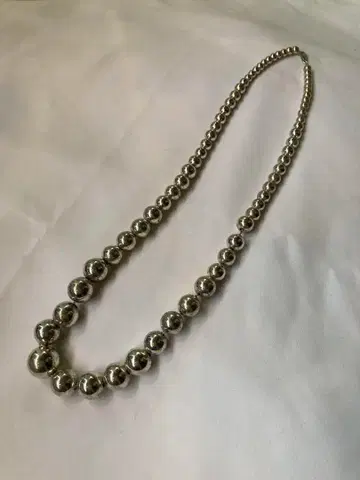 실버 925 볼 체인 목걸이 스털링 실버 빈티지