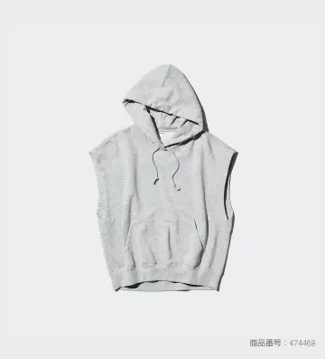 UNIQLO 맨투맨 슬리브리스 후드티