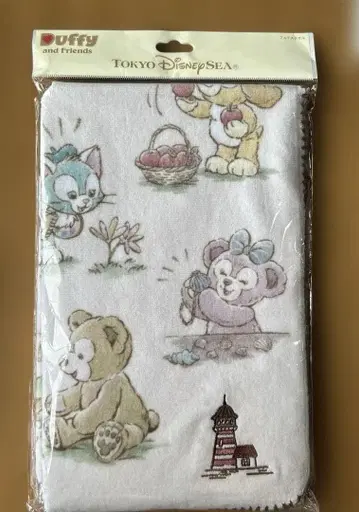 도쿄 디즈니씨 더피앤프렌즈 페이스 타월