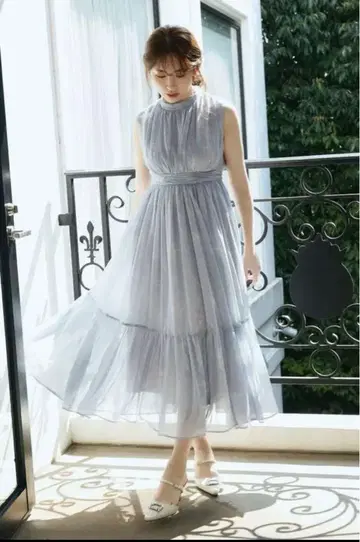 Tulip Chiffon Long Dress