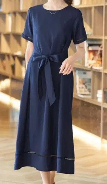 새상품급 티어 클라세 사다리 레이스 원피스 리본 A라인 원피스 11호