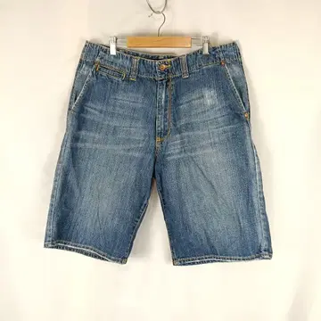 NAUTICA JEANS 데님 하프 팬츠 W34 데미지 가공 B3590