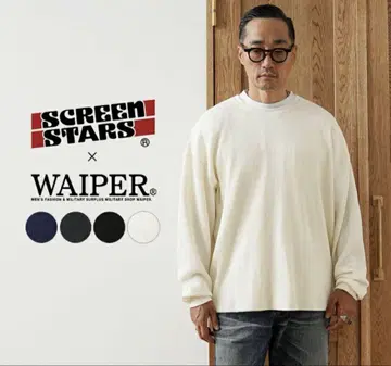 SCREEN STARS WAIPER 써멀 T셔츠 내추럴