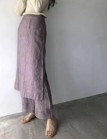 TODAYFUL 레이어드 자카드 팬츠 (1, 2회 착용)