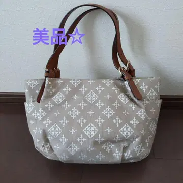 russet 코튼 자카드 토트백