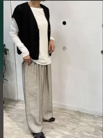쿠튀르 와이드 팬츠 프리 사이즈