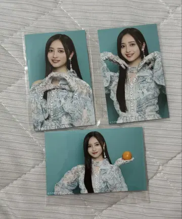 노기자카46 미니 브로마이드 이노우에 나기 네이블 오렌지 3장 컴프