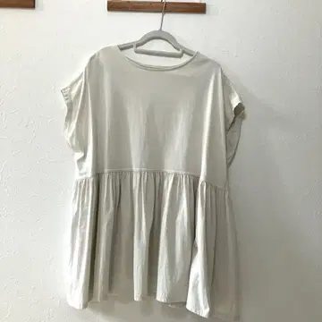 카구레 허리 개더 프렌치 풀오버 ivory