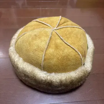 플라이트 캡 스웨이드풍 황토색