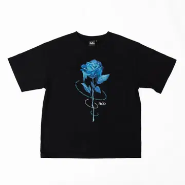 ado 5주년 POPUP 블루 로즈 티셔츠 L 사이즈