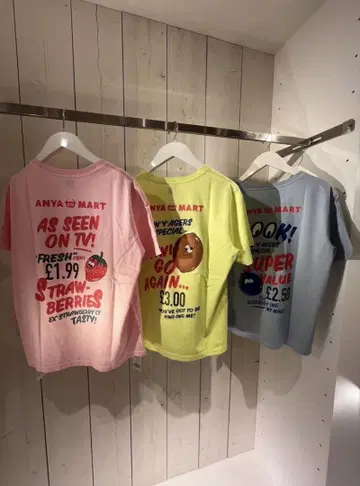 ANYA HIND MART 안야 힌드마치 론 헤르만 별주 티셔츠