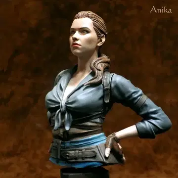 ANIKA BUST 1/10 스케일 레진 키트 페인팅 완료품
