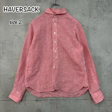HAVERSACK 하버색 라운드 칼라 린넨 셔츠 린넨 사이즈 2