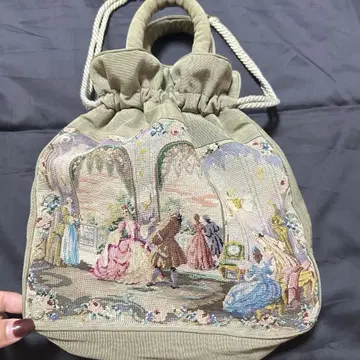 푸치포앙 수제 자수 앤티크 백