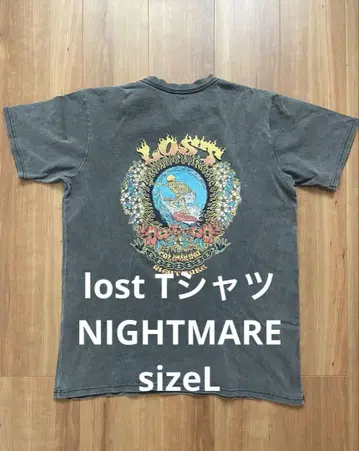 LOST 로스트T셔츠 스컬 서핑 그레이 L