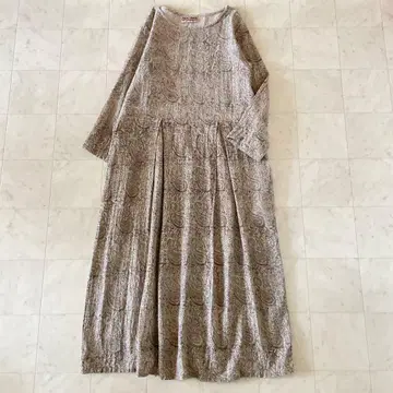 라이카 면린넨 롱 원피스