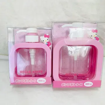 미사용 산리오 헬로키티 보틀 펌프 500ml / 300ml 세트