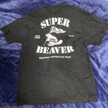 SUPER BEAVER 로고 T셔츠 XL