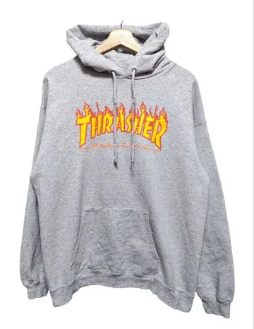 00s THRASHER MAGAZINE 프레임 로고 후드티 스페이드 택