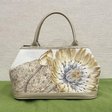 [ SALE ] 에리슈 백 면 소가죽 연꽃 하스 기모노 가방