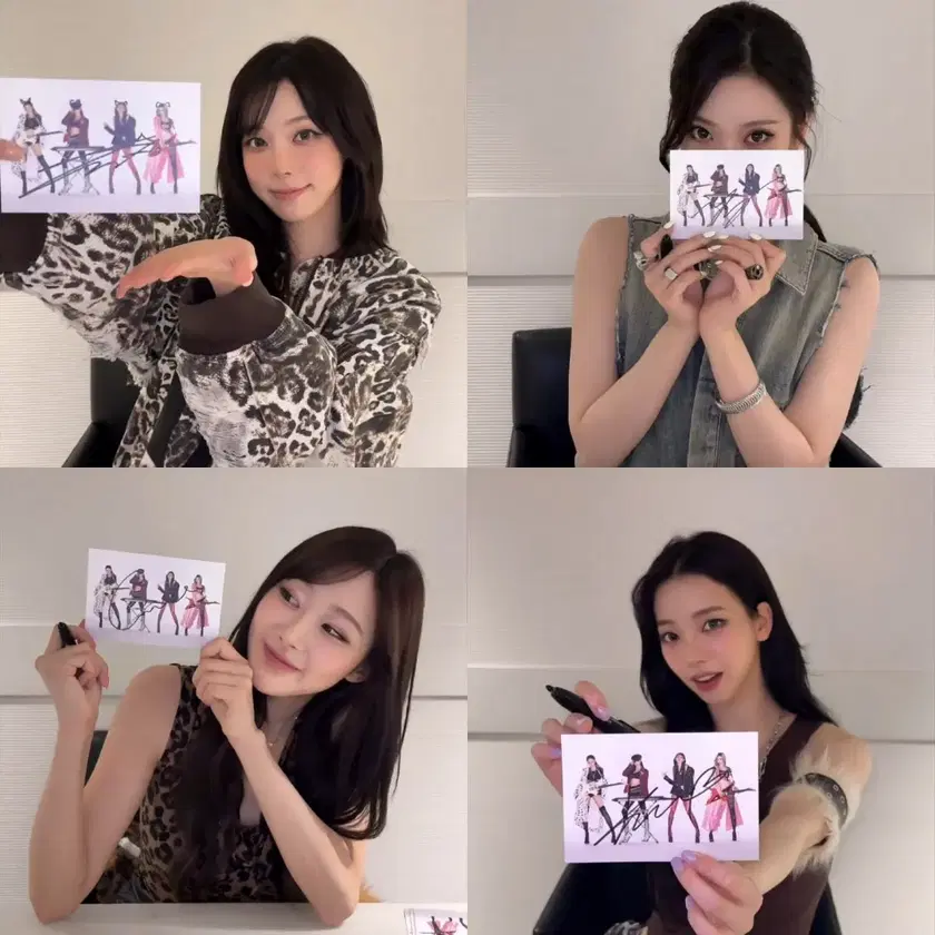 aespa カリナ 直筆 サイン入りポストカード アメリカ rich man