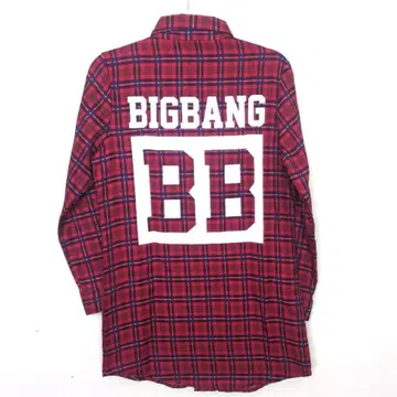 BIGBANG 체크 무늬 긴팔 셔츠