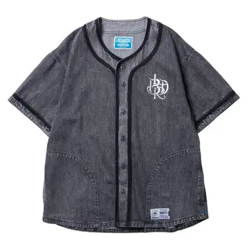 [ Liberaiders ] DENIM BASEBALL SHIRT 블랙