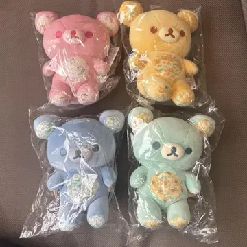 리락쿠마 당신을 생각하는 포근 봉제 인형(S) 4개 세트 긴자 한정판