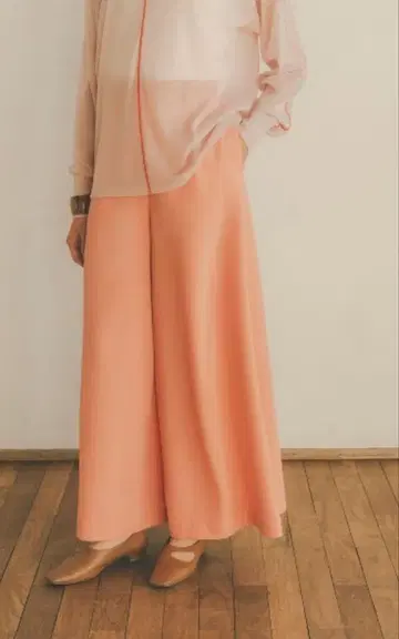 CLANE GEORGETTE LOOSE WIDE PANTS