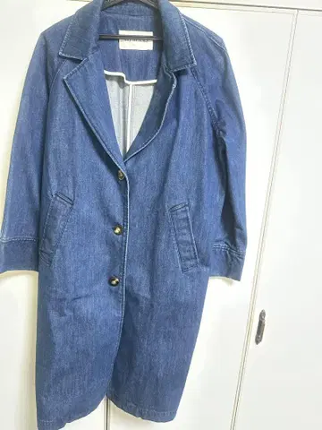 레이빔즈 데님 코트 자켓