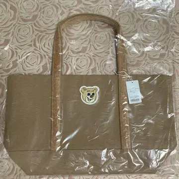 베이지 올드 테디 와펜 토트백 대 상자 발송