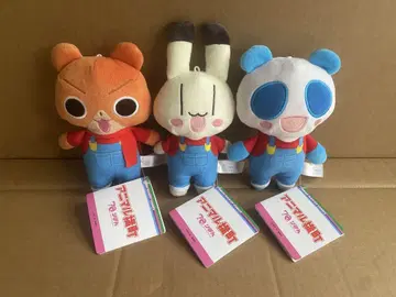 애니멀 횡단보도 오버롤 봉제 인형 3종