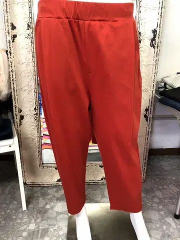 택 포함 새상품 베이크루즈 빨간색 캐주얼 팬츠 와이드 슬랙스