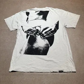 Hysteric glamour 반팔 t셔츠 그레이 백 프린트 L
