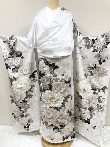 후리소데 미재단품 순수 실크