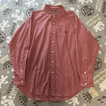 랄프 로렌 긴팔 체크 셔츠 90s 00s