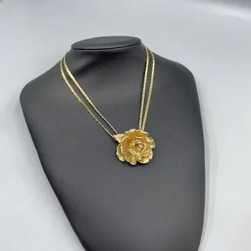 227 빈티지 골드 로즈 목걸이