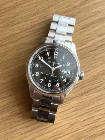 42mm 해밀턴 Hamilton 카키 H705250 자동 태엽 티타늄