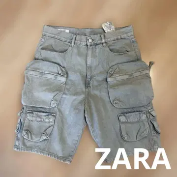 ZARA 데님 카고 숏팬츠