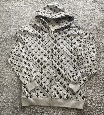 R4G 코드기어스 블랙 나이트단 올 패턴 모노그램 후드티