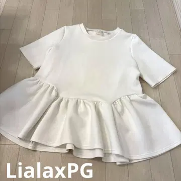 LialaxPG 리알라 페플럼 화이트 반팔 튜닉