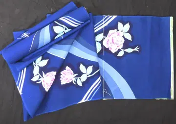 목화 장미꽃 유카타 원단 직물 삼승염