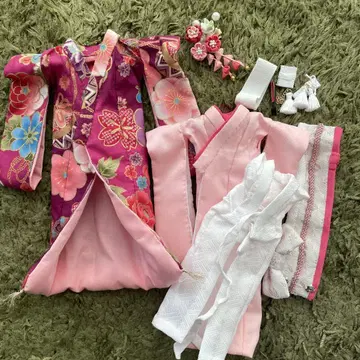 리카짱 기모노와 머리 장식 세트