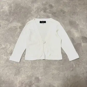 엠즈 그레이시 리브 가디건 볼레로 숏 기장 7부 소매