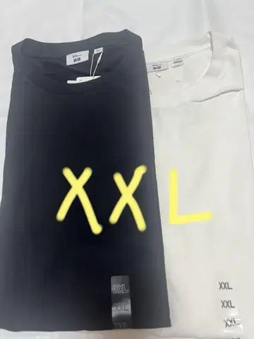 RON HERMAN 유니클로 T셔츠 XXL 2색 세트 각 1장 합계 2장
