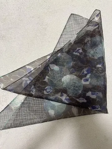 오간자 스카프 약 58cm x 약 58cm YUMI YOSHIMOTO