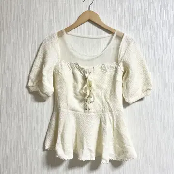 택 포함 미사용 리즈리사 이소재 도킹 페플럼 상의 헤이세이 Y2K