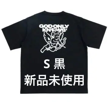 블랙 사이즈 S god only knows 엔젤 T셔츠 엔젤