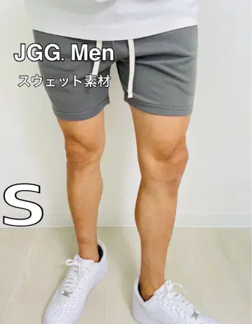 JGG.Men 제깅맨 스키니 맨투맨 하프 팬츠 mgs