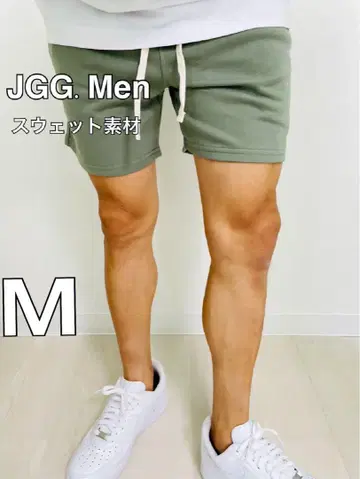 JGG.Men 제깅맨 스키니 맨투맨 하프 팬츠 mmm